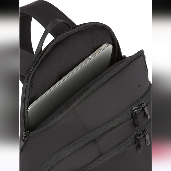 Swissgear The Bloom Black Laptop Backpack SA2822 Minimalist School Travel - Picture 7 of 12